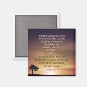 Inspiration-Upsting-Motivation Bibelschrift Magnet (Vorderseite/Rückseite)