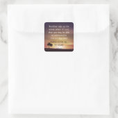 Inspiration-Upsting-Motivation Bibelschrift Quadratischer Aufkleber (Tasche)