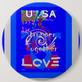 Inspiration USA Wir sind enger mit der Liebe zusam Button (Vorderseite)