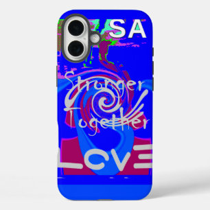 Inspiration USA Wir sind enger mit der Liebe zusam iPhone 16 Plus Hülle
