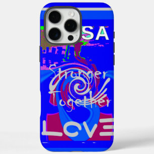 Inspiration USA Wir sind enger mit der Liebe zusam iPhone 16 Pro Max Hülle