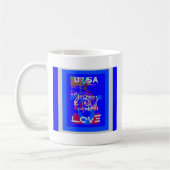 Inspiration USA Wir sind enger mit der Liebe zusam Kaffeetasse (Links)