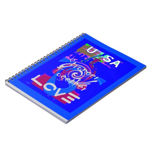 Inspiration USA Wir sind enger mit der Liebe zusam Notizblock (Linke Seite)