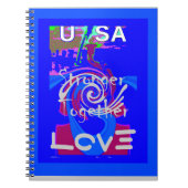 Inspiration USA Wir sind enger mit der Liebe zusam Notizblock (Vorderseite)