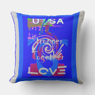 Inspiration USA Wir sind stärker zusammen mit Lieb Kissen