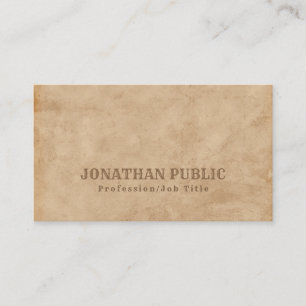 Inspiration Vintag Look Premium Dick Luxus Visitenkarte