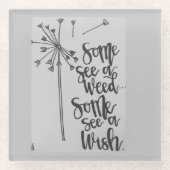 Inspiration von Kronen Glasuntersetzer (Vorderseite)