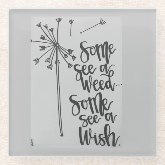 Inspiration von Kronen Glasuntersetzer (Vorderseite)