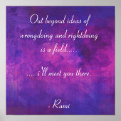 Inspiration von Rumi Poster (Vorne)