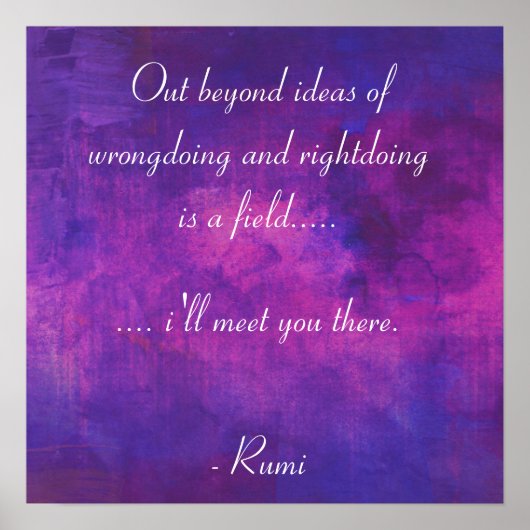 Inspiration von Rumi Poster (Vorne)
