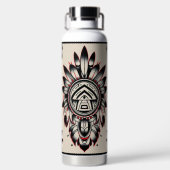 "Inspiration von Vorfahren" Trinkflasche (Rückseite)