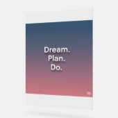 Inspiration Wall Art - "Traum. Plan. Do" - Mini Acrylschild (Winkel)