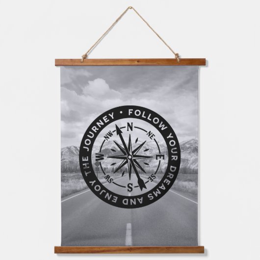 Inspiration Wall Art Wandteppich Mit Holzrahmen (Vorderseite)