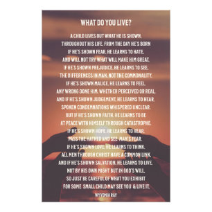 Inspiration, was Sie leben /Foto-Erweiterung Fotodruck