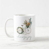 Inspiration Wasserfarbe Fahrrad wählen Joy Zitat Kaffeetasse (Links)