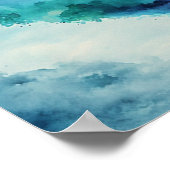 Inspiration Wasserfarbenherz Poster (Ecke)