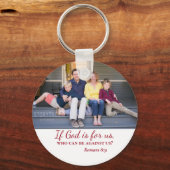 Inspiration, wenn Gott für uns Familie ist Schlüsselanhänger (Vorderseite)