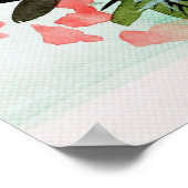 Inspiration, wenn Sie träumen, es Aquarell Poster (Ecke)