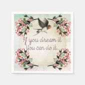 Inspiration, wenn Sie träumen, es Aquarell Serviette (Vorderseite)