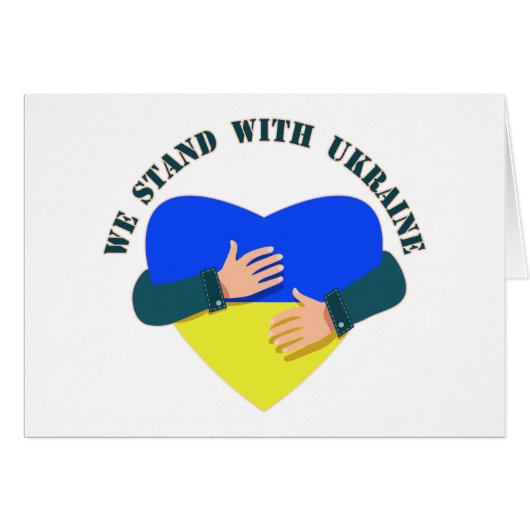 Inspiration: Wir stehen mit der Ukraine (Vorderseite (Horizontal))
