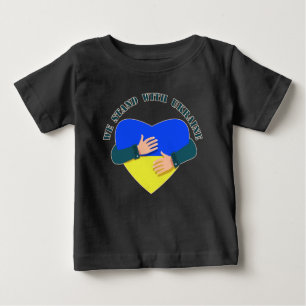 Inspiration: Wir stehen mit der Ukraine Baby T-shirt