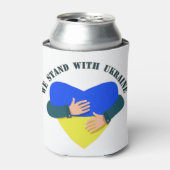 Inspiration: Wir stehen mit der Ukraine Dosenkühler (Kanne Vorderseite)