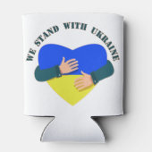 Inspiration: Wir stehen mit der Ukraine Dosenkühler (Rückseite)