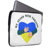 Inspiration: Wir stehen mit der Ukraine Laptopschutzhülle (Vorne Rechts)