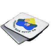 Inspiration: Wir stehen mit der Ukraine Laptopschutzhülle (Vorne Knopf)