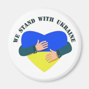 Inspiration: Wir stehen mit der Ukraine Magnet