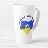 Inspiration: Wir stehen mit der Ukraine Milchtasse (Rechte Ecke)
