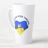 Inspiration: Wir stehen mit der Ukraine Milchtasse (Linke Ecke)