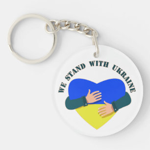 Inspiration: Wir stehen mit der Ukraine Schlüsselanhänger
