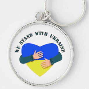 Inspiration: Wir stehen mit der Ukraine Schlüsselanhänger