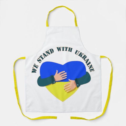 Inspiration: Wir stehen mit der Ukraine Schürze (Vorderseite)