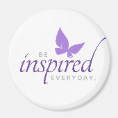 Inspiration wird jeden Tag Inspiriert Magnet (Vorne)