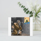 Inspiration - Witziger Motivation Cartoon Postkarte (Stehend Vorderseite)