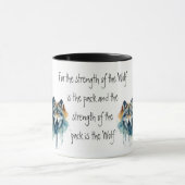 Inspiration-Wolf-Zitat-Paket Tasse (Zentrum)