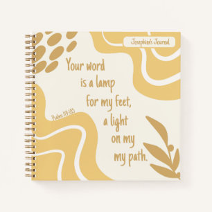Inspiration Woman Bible Verse Gelbes Gebet Notizblock