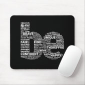 Inspiration Word Art Mouse Pad Mousepad (Mit Mouse)