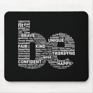 Inspiration Word Art Mouse Pad Mousepad