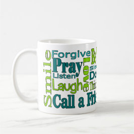 Inspiration Word Cloud-Kaffee-Tasse Zweifarbige Tasse