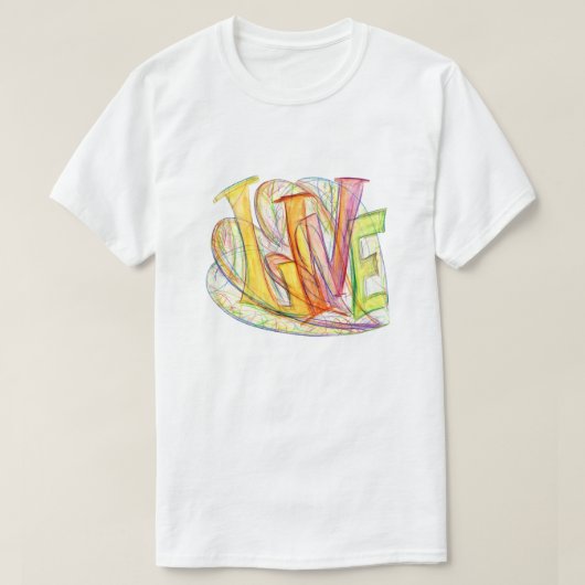 Inspiration Word Live Art Shirt (Design vorne)