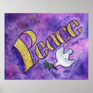 Inspiration Word "Peace Poster" Poster