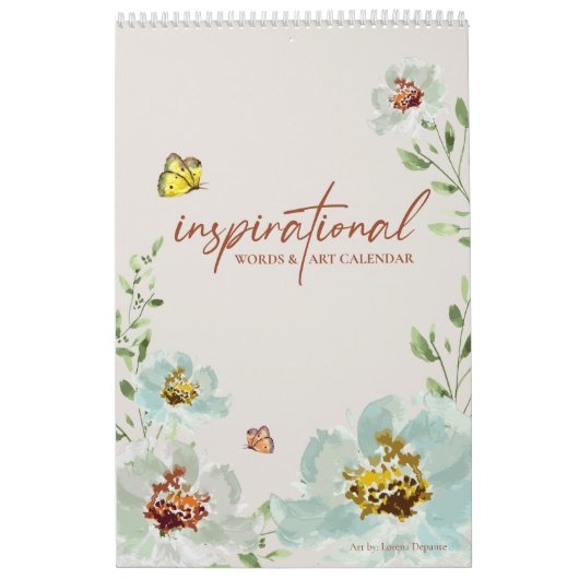 Inspiration Worte Wasserfarbe Kunst: Lorena Depant Kalender (Titelbild)