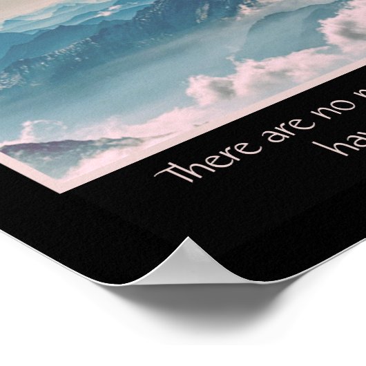 Inspiration, Wunderzitat Poster (Ecke)