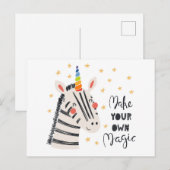 Inspiration Zebri-corn Postkarte (Vorne/Hinten)