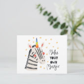 Inspiration Zebri-corn Postkarte (Stehend Vorderseite)