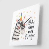 Inspiration Zebri-Mais Quadratische Wanduhr (Winkel)