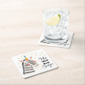 Inspiration Zebri-Mais Rechteckiger Pappuntersetzer (Vor Ort)